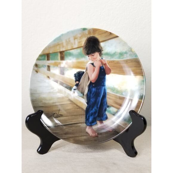 Donald Zolan Plate Almost Home 1988 Wall Decor Porcelain Vintage Collectible - Picture 1 of 11